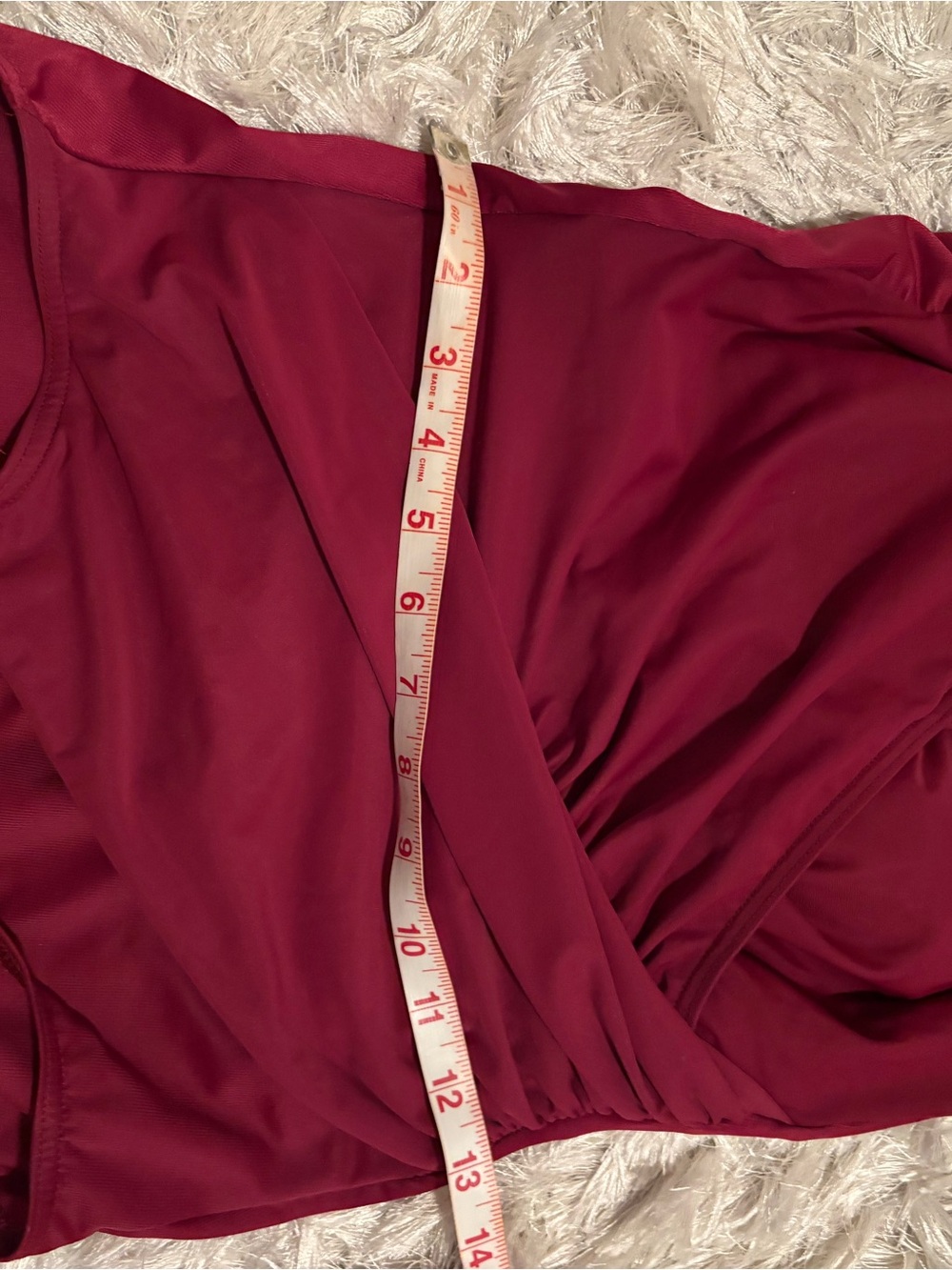 Make offer! Miraclesuit Sangria plum One-Piece Tummy Control Swimsuit 10 - Picture 9 of 9